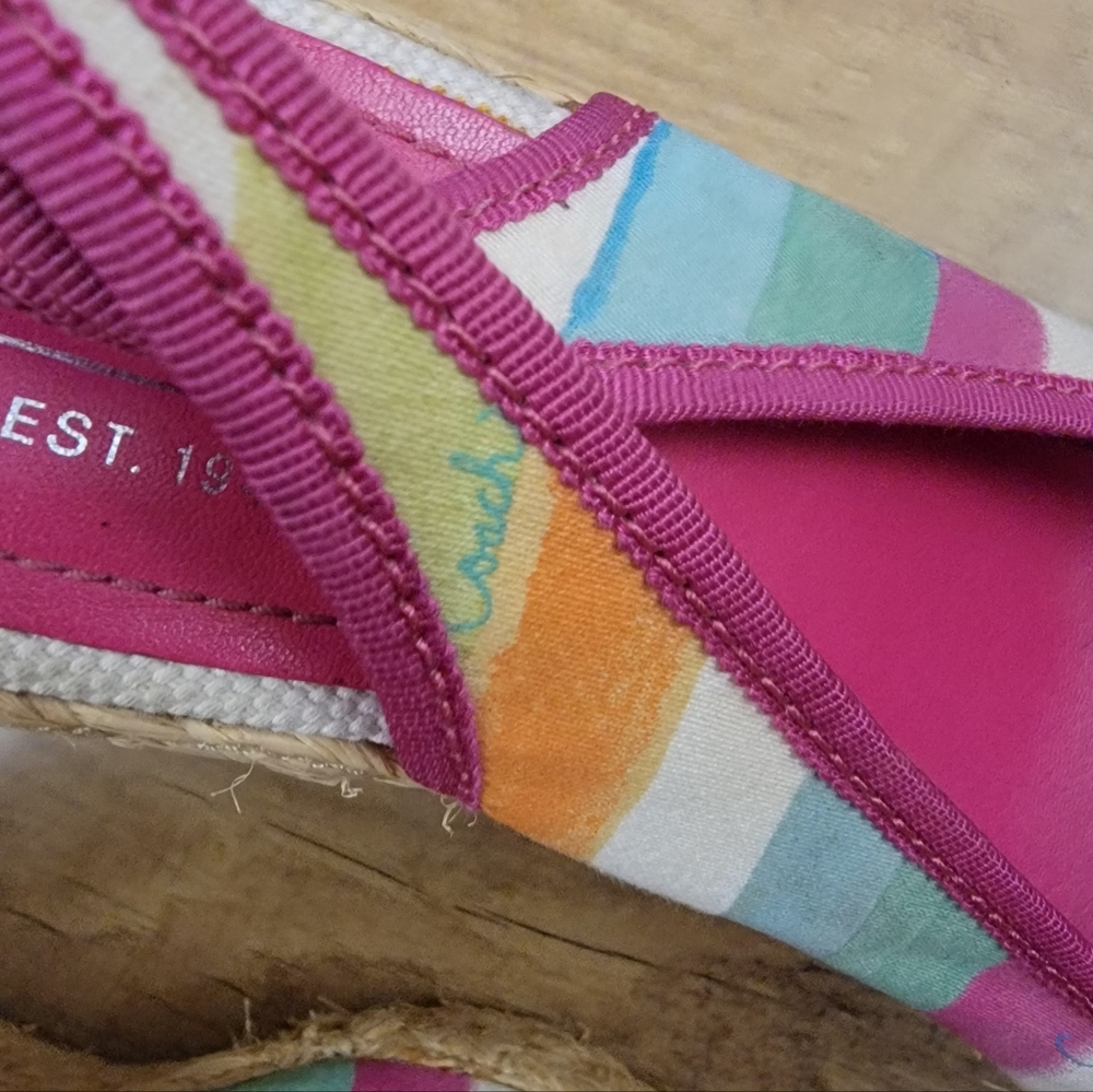 Coach Multicolor 'Grace' Espadrille Platform Wedges - Picture 7 of 12